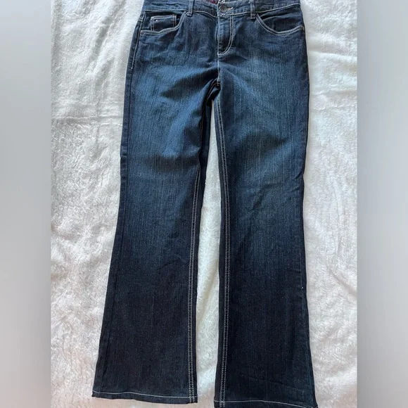 Tommy Hilfiger Dark Wash Jeans with Red Accents - Picture 1 of 4